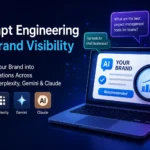 what is prompt engineering for brand visibility using AI tools like ChatGPT Gemini Claude and Perplexity in digital marketing